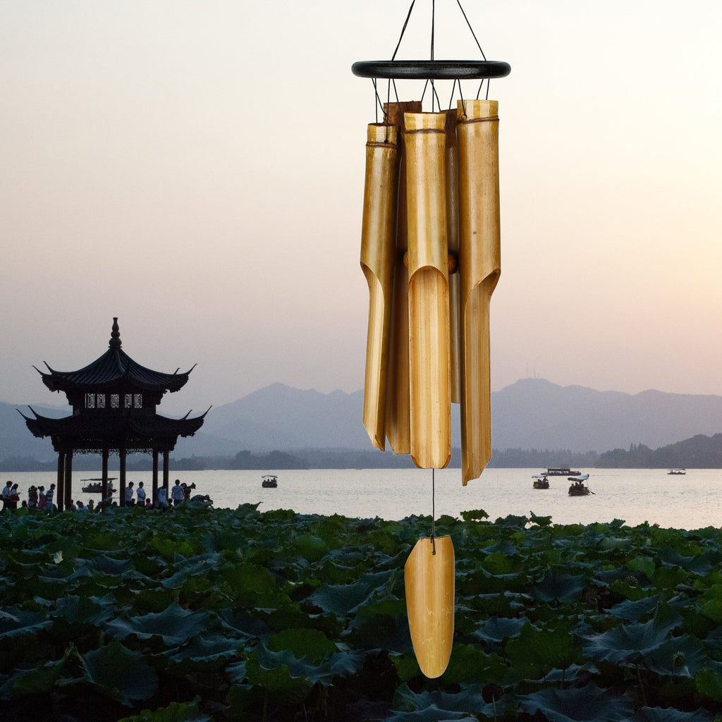 Discover the Melodic Charm of Handmade Bamboo Chimes