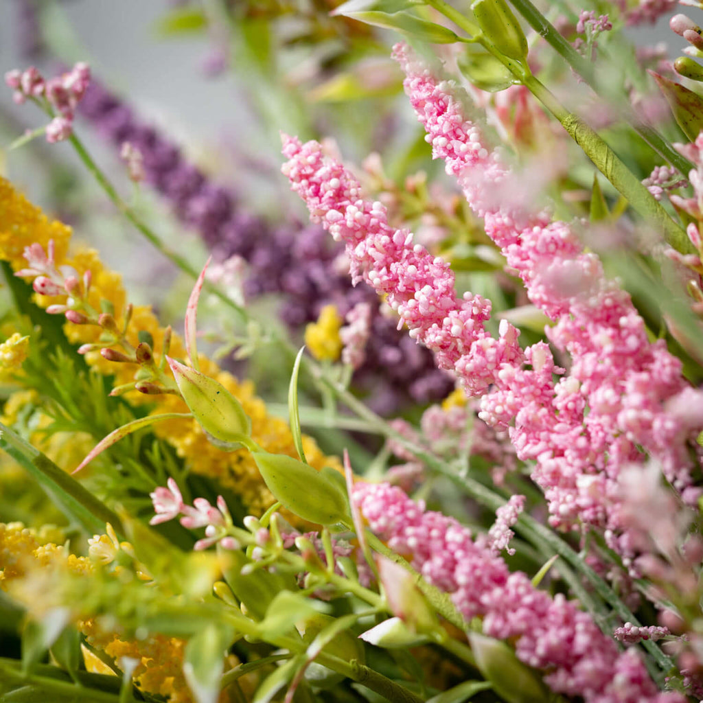 Spring-Colored Spiky Bush     