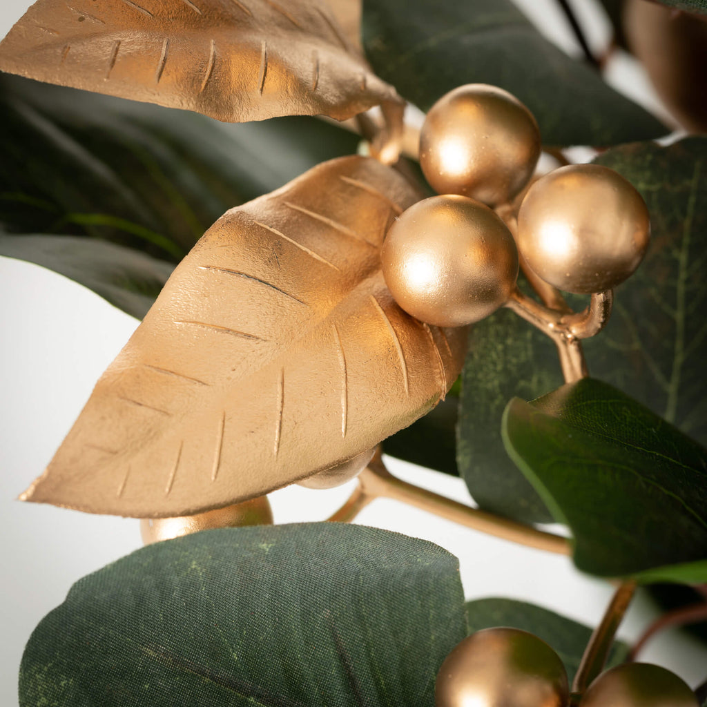 Gold Berry Leaf Garland       