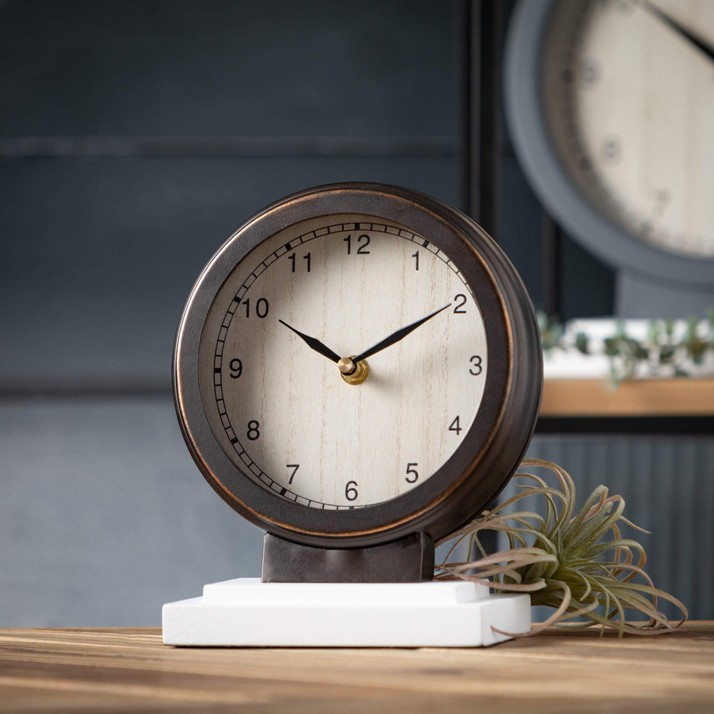 Retro Analog Desk Clock Set 2 