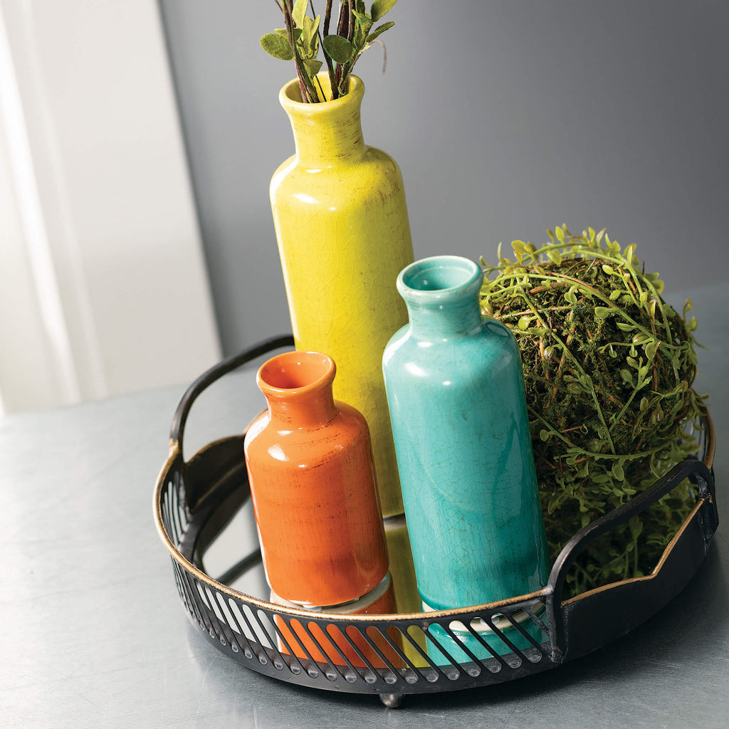 Colorful Bottle Vase Set Of 3 