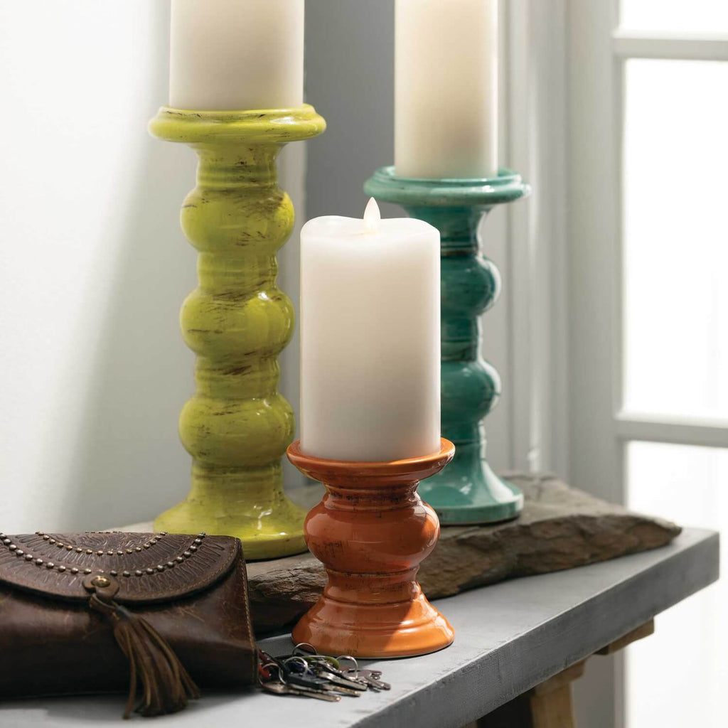 Pillar Candleholder Set Of 3  