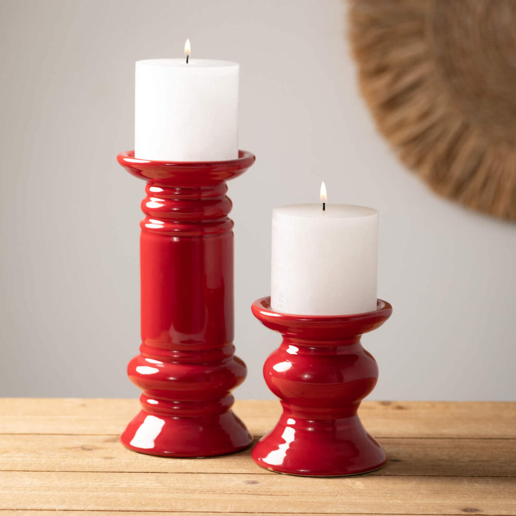 Pillar Candleholder Set Of 3  