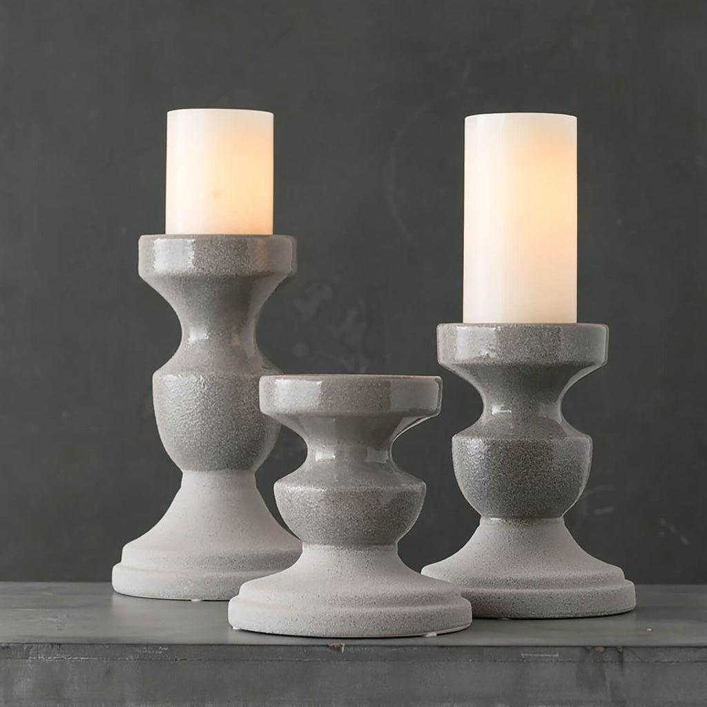 Pillar Candleholder Set Of 3  