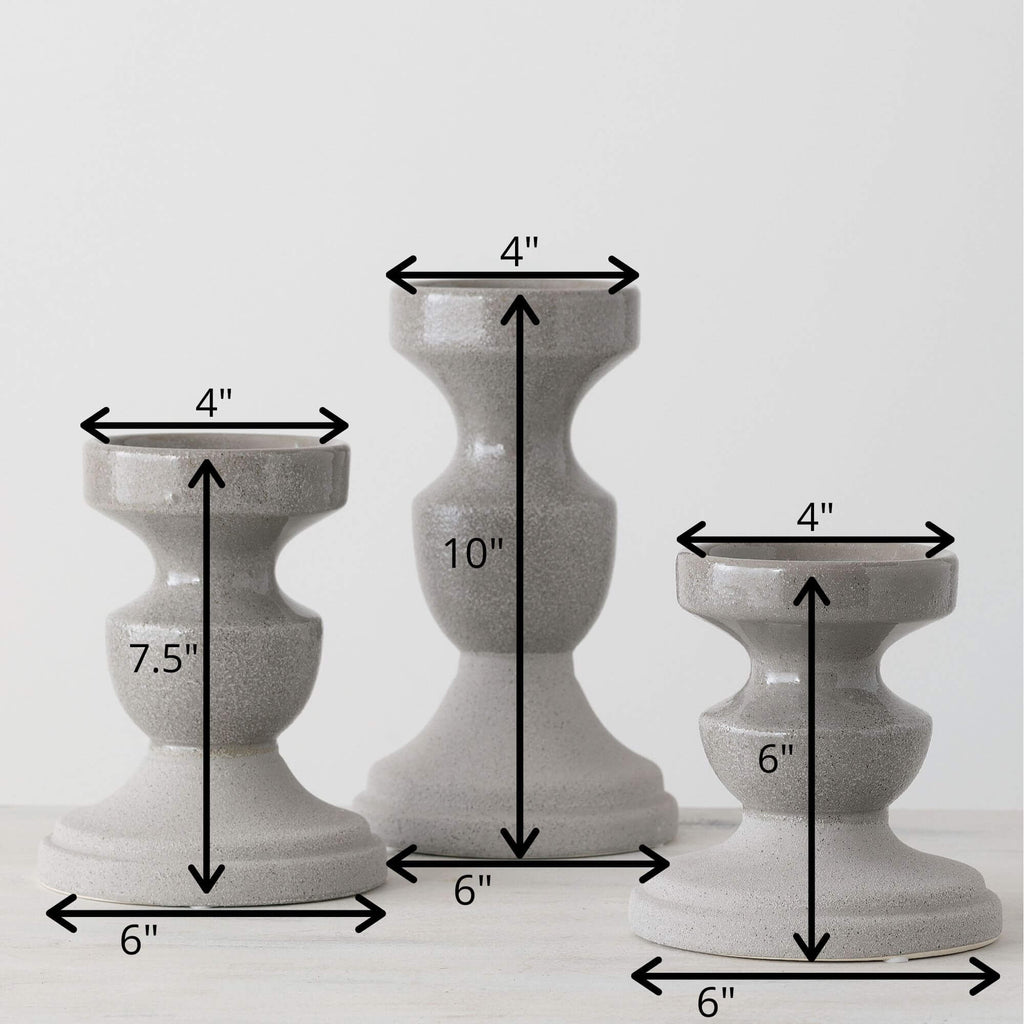 Pillar Candleholder Set Of 3  