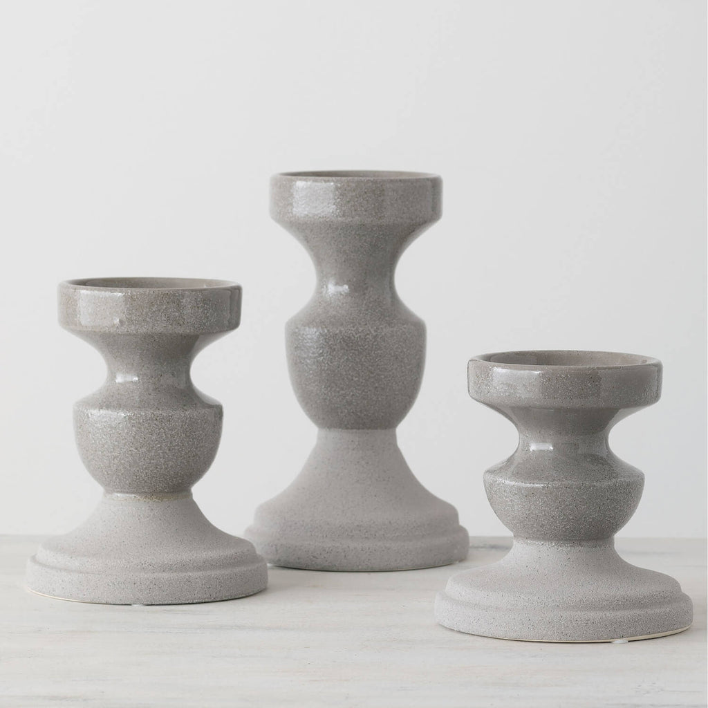 Pillar Candleholder Set Of 3  