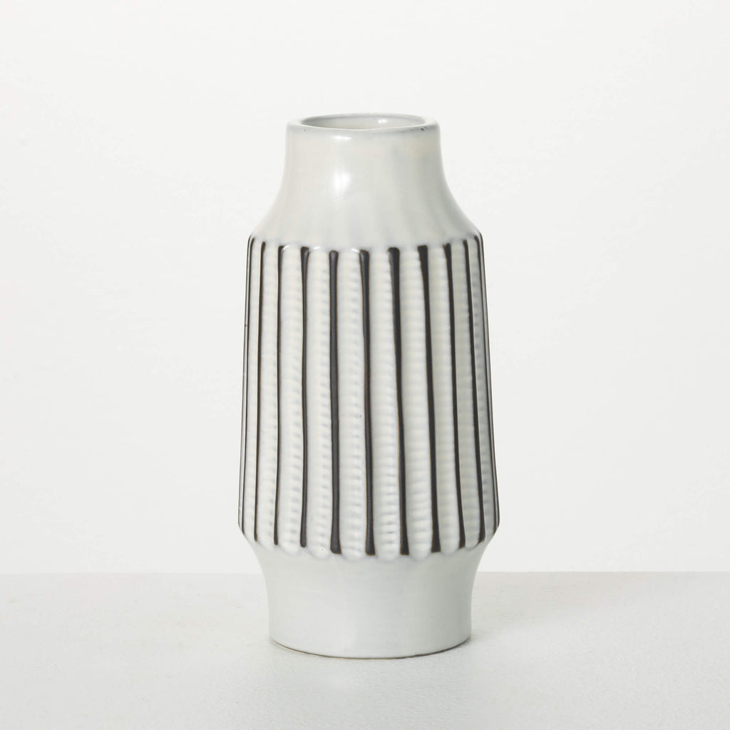 Textured Tall Modern Vase     