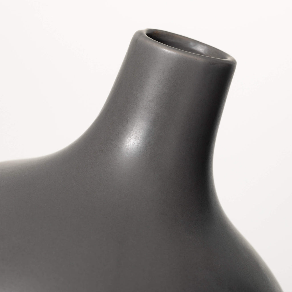 Matte Charcoal Jug Vase       