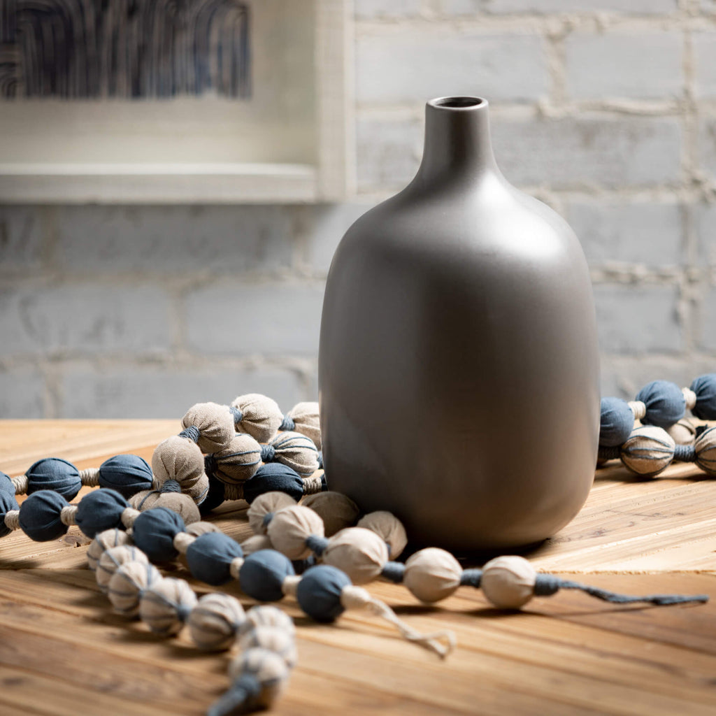 Matte Charcoal Jug Vase       