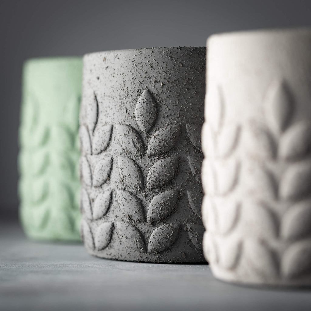 Modern Leaf Neutral Toned Pots