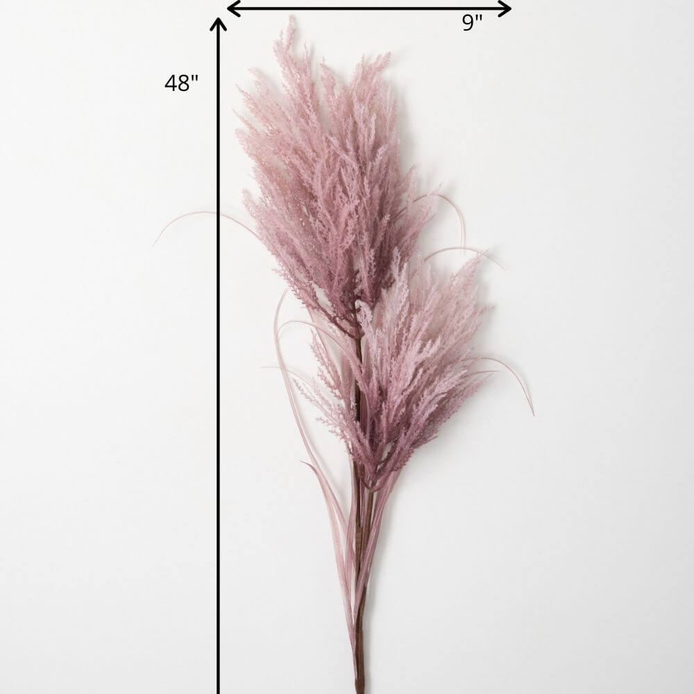 Faux Dried Purple Reed Stem   