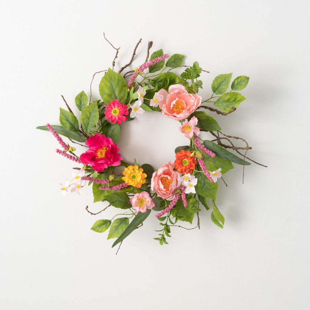 Vibrant Floral Small Wreath   