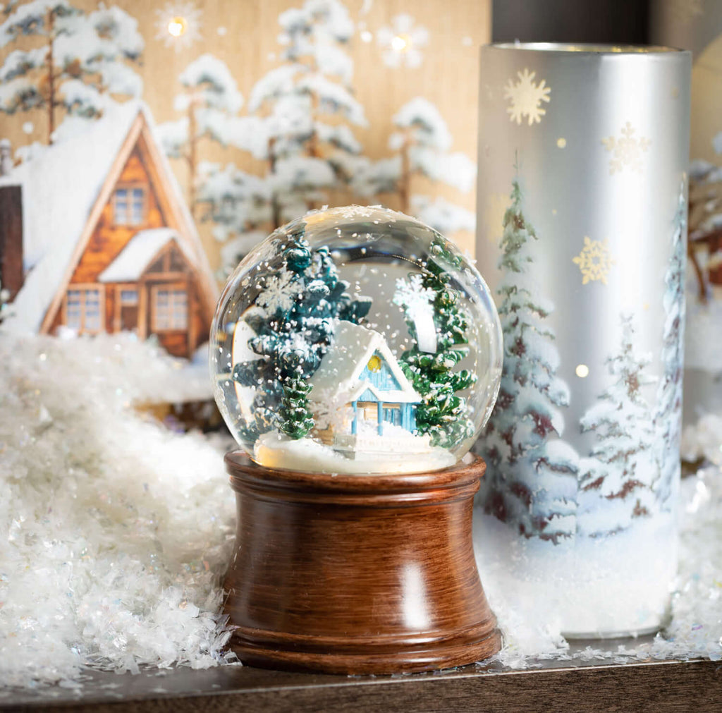 Led Winter Scene Cylinder Trio