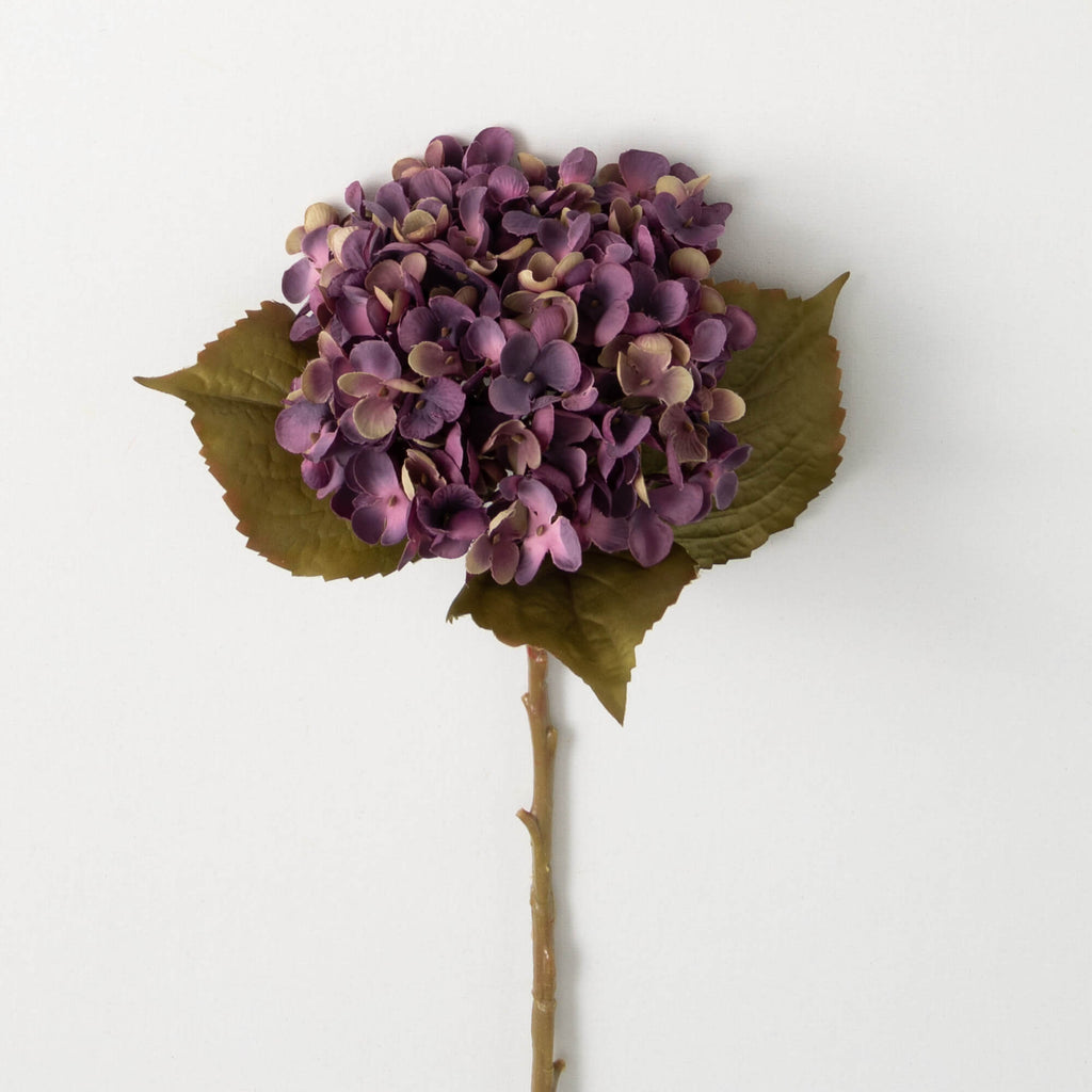 Rich Fall Plum Hydrangea Stem 