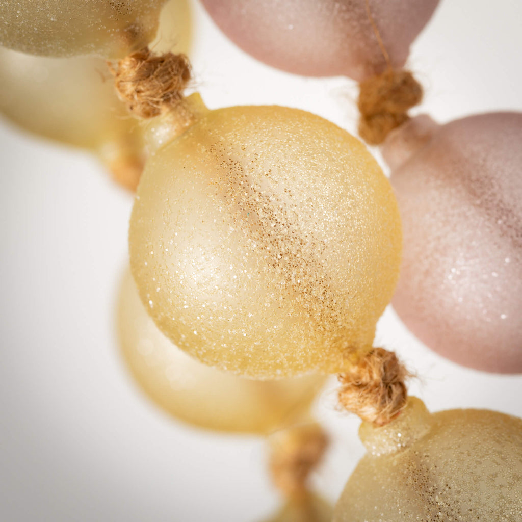 Pink And Yellow Beaded Garland