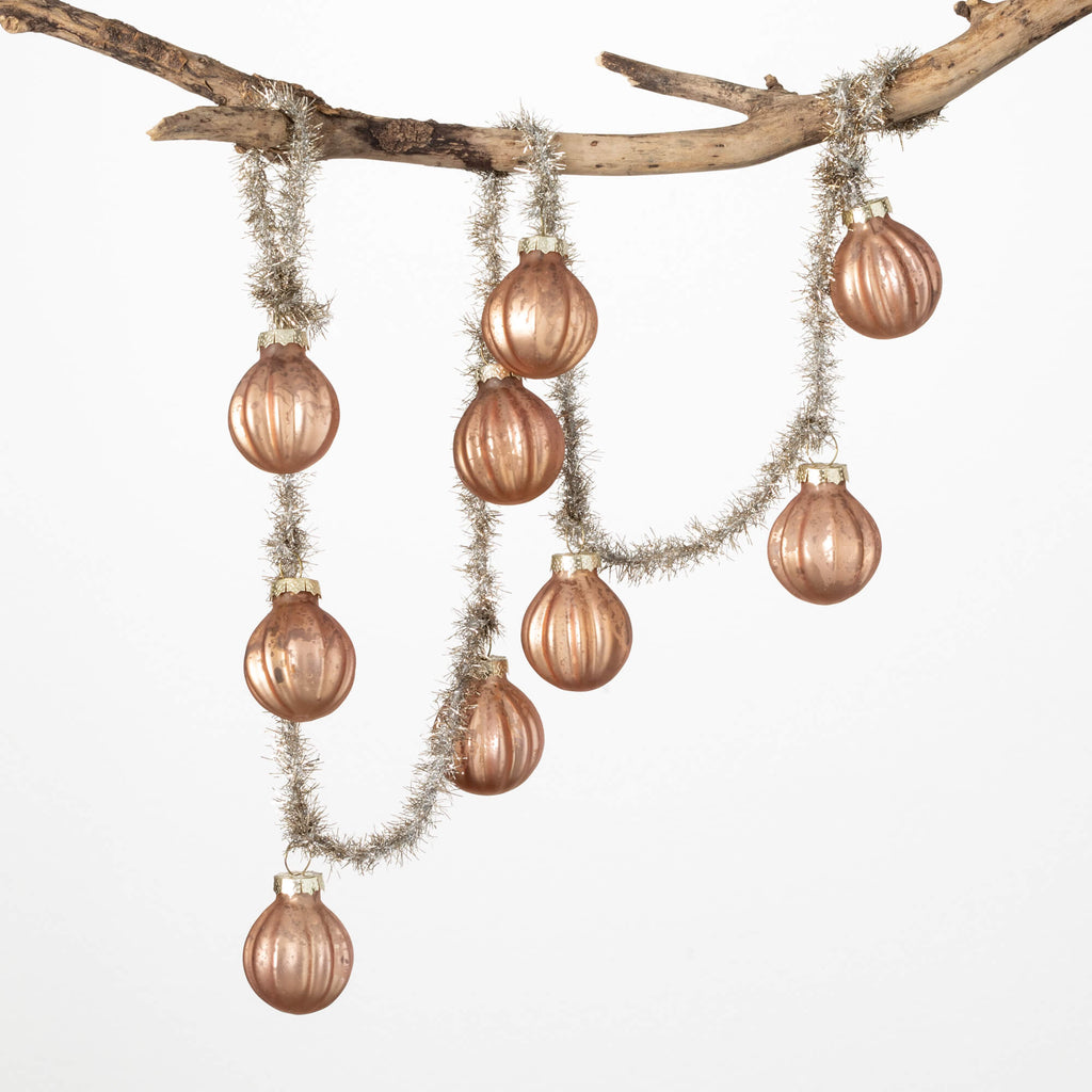 Vintage Ball & Tinsel Garland 