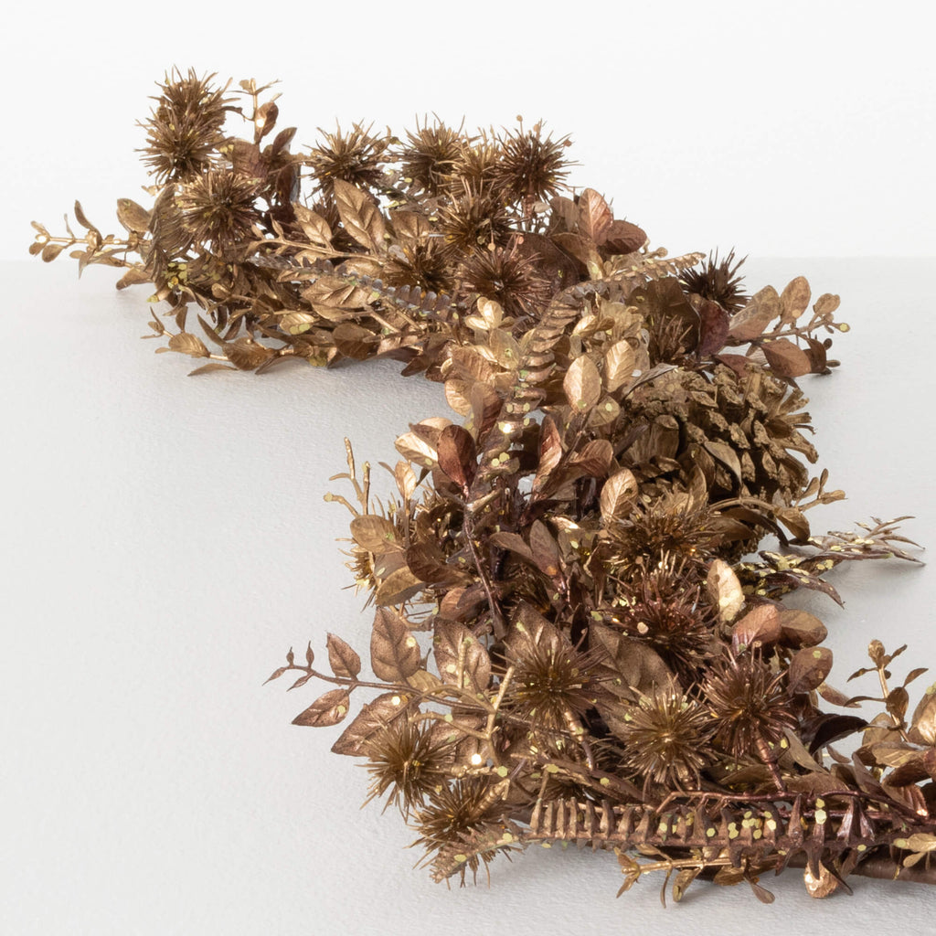 Burnished Gold Foliage Garland