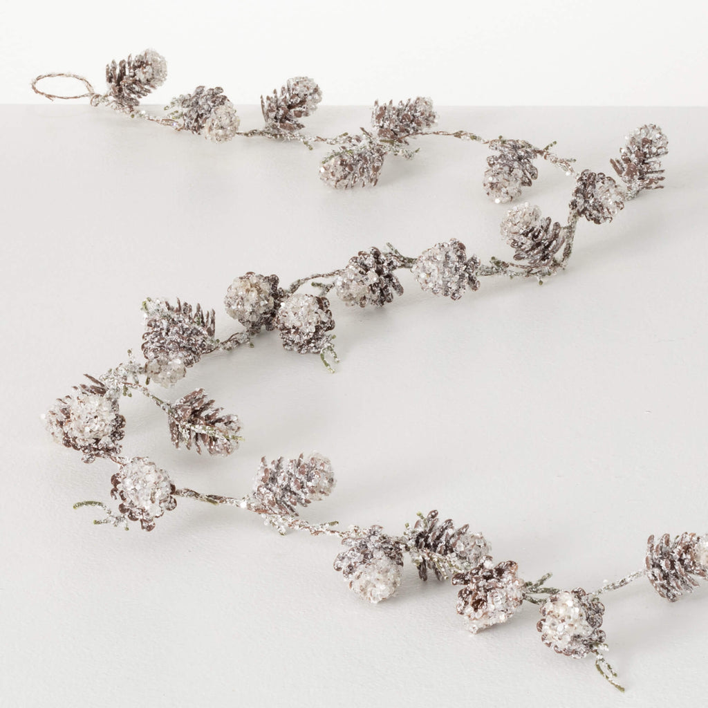 Iced Pinecone Garland         