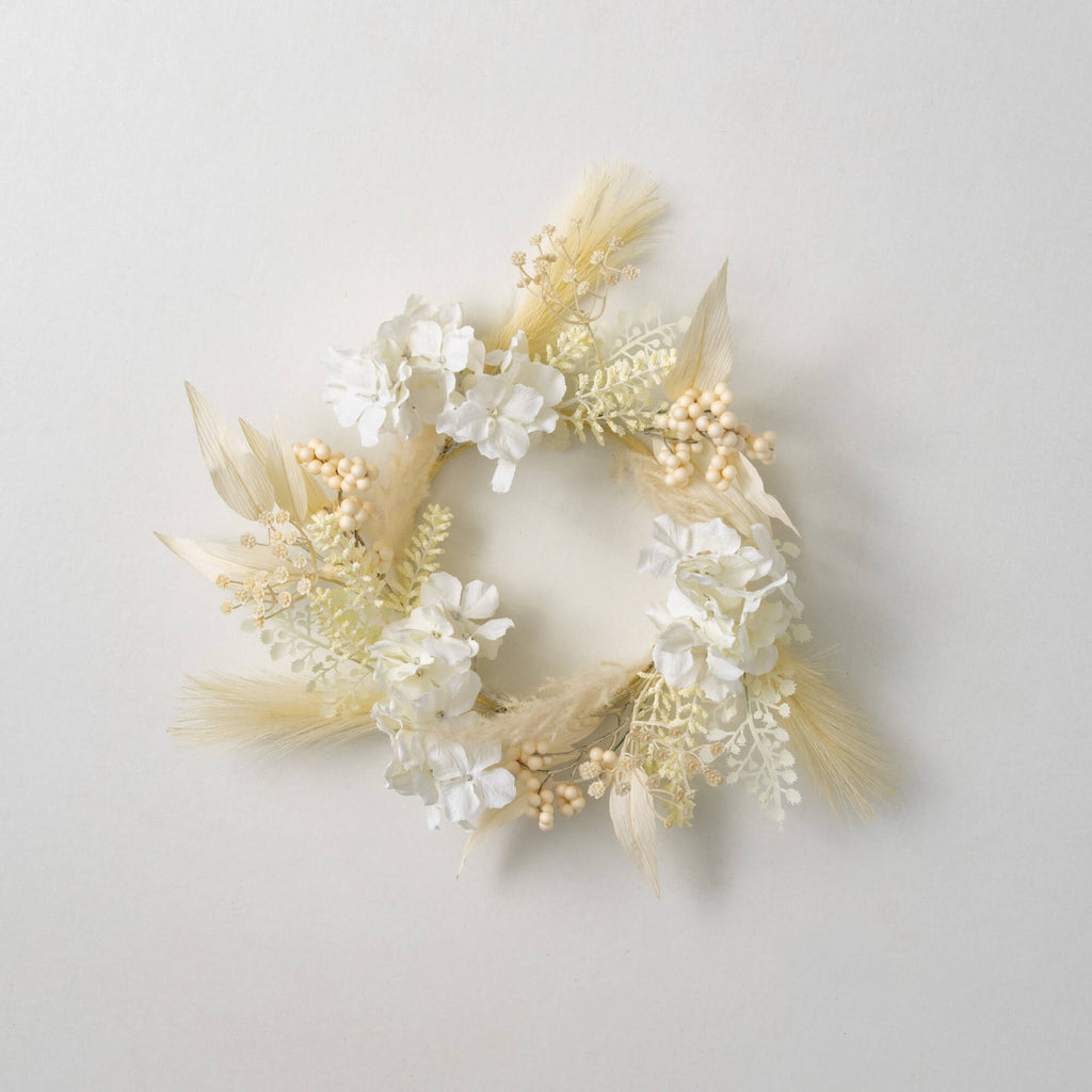 Hydrangea Pampas Small Wreath 