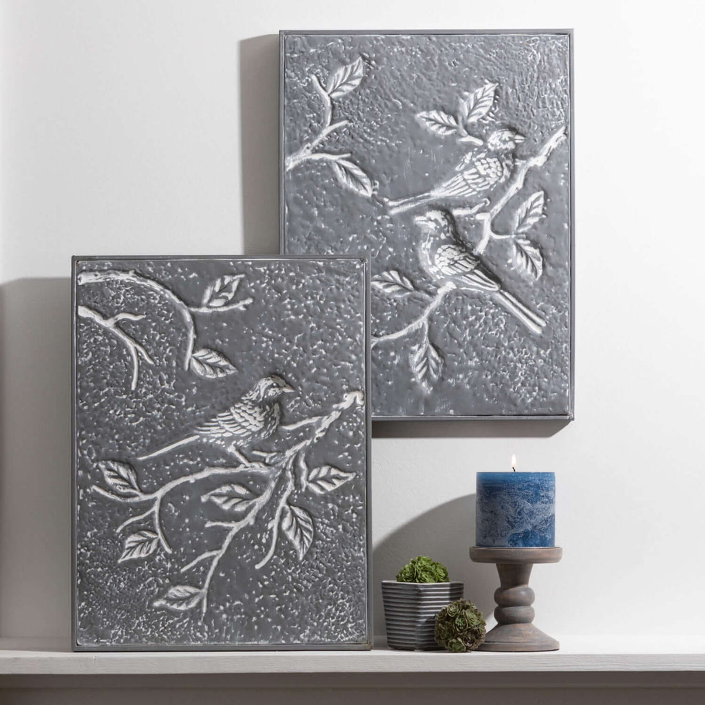 Bird & Botanic Etched Panels  