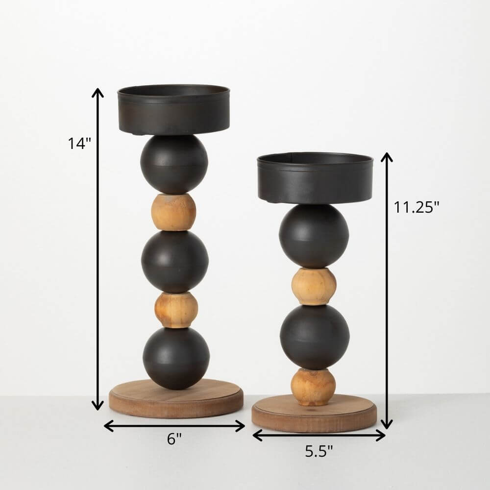 Stacked Sphere Pillar Holders 