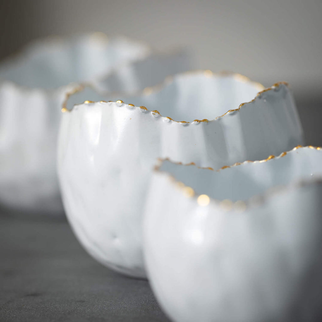 Scalloped Organic Edge Bowls  