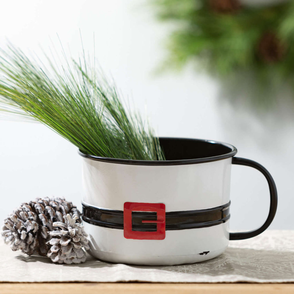 Santa Belt Pot Set Of 2       