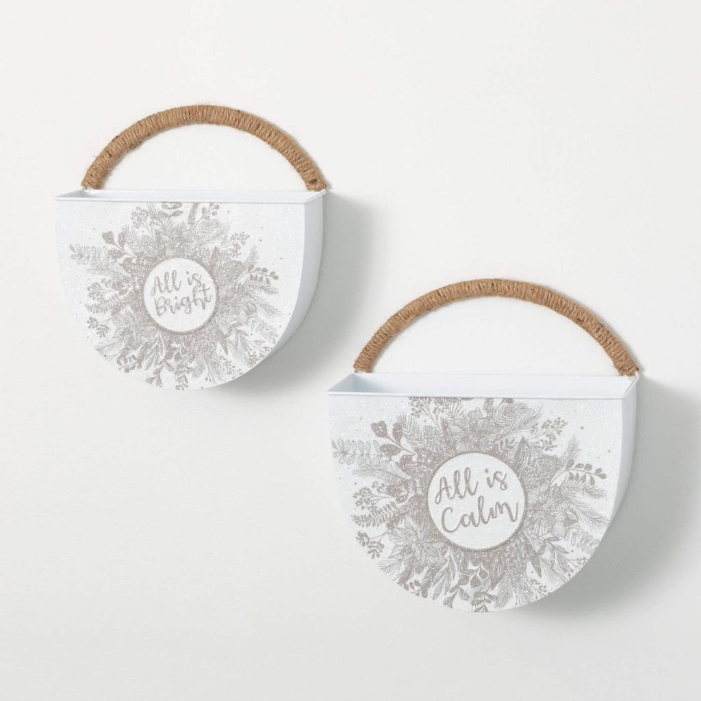 Holiday Wall Pocket Set Of 2  