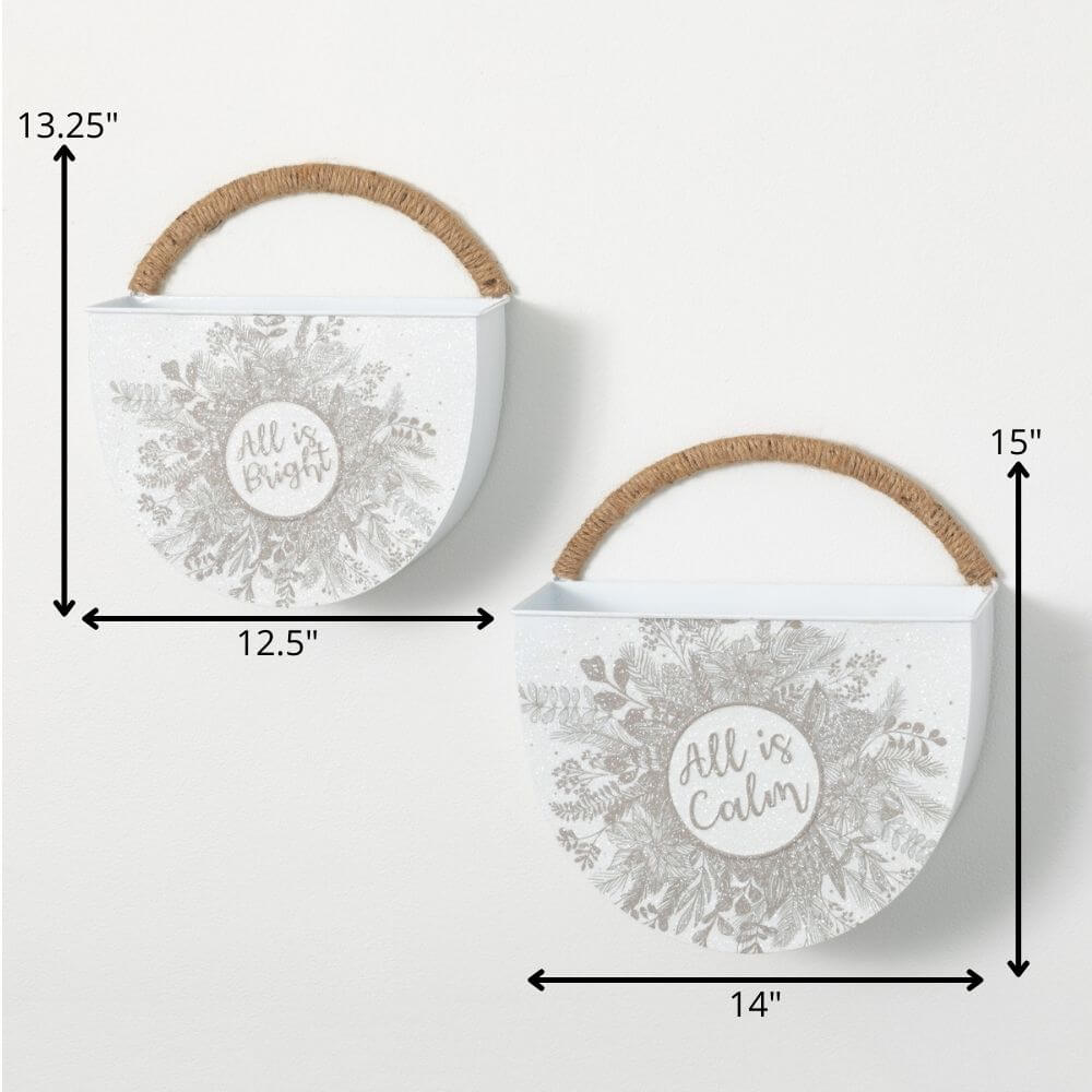 Holiday Wall Pocket Set Of 2  