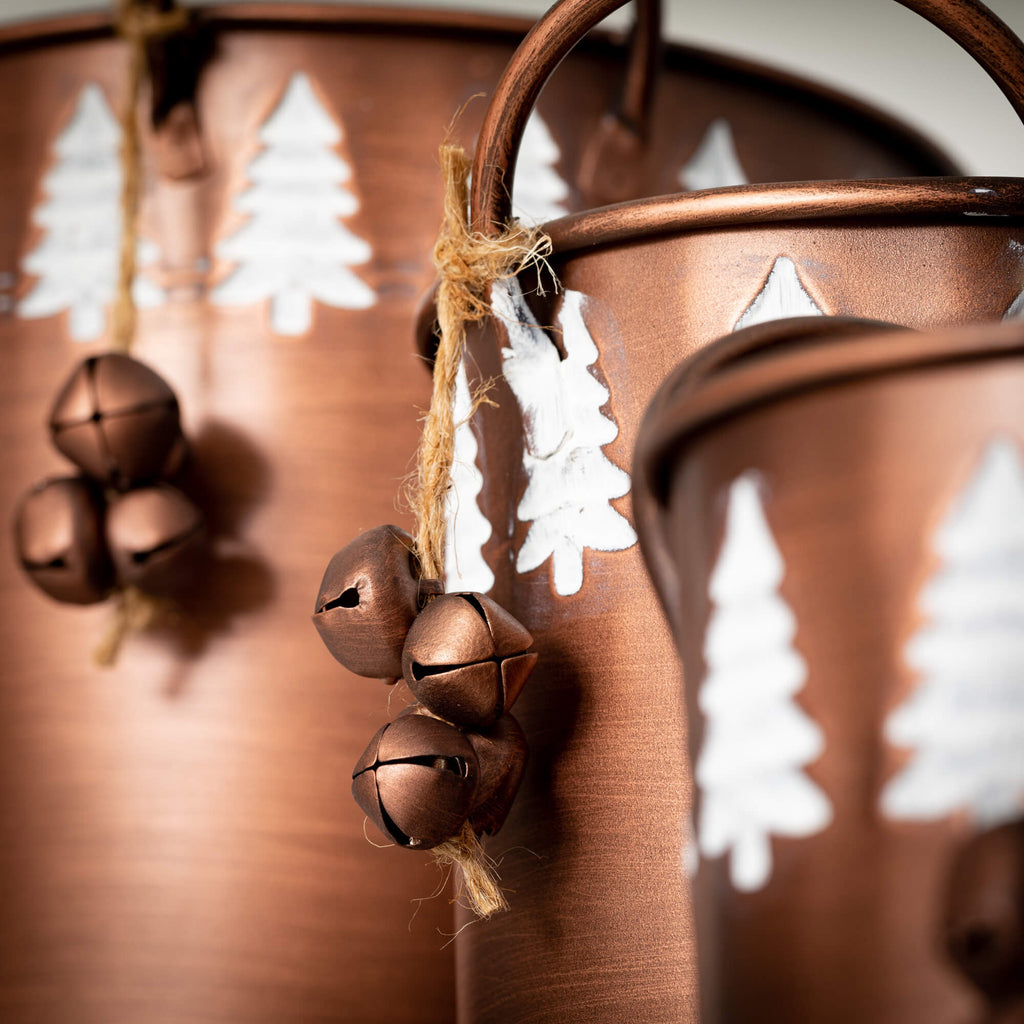 Tall Christmas Tree Bucket Set