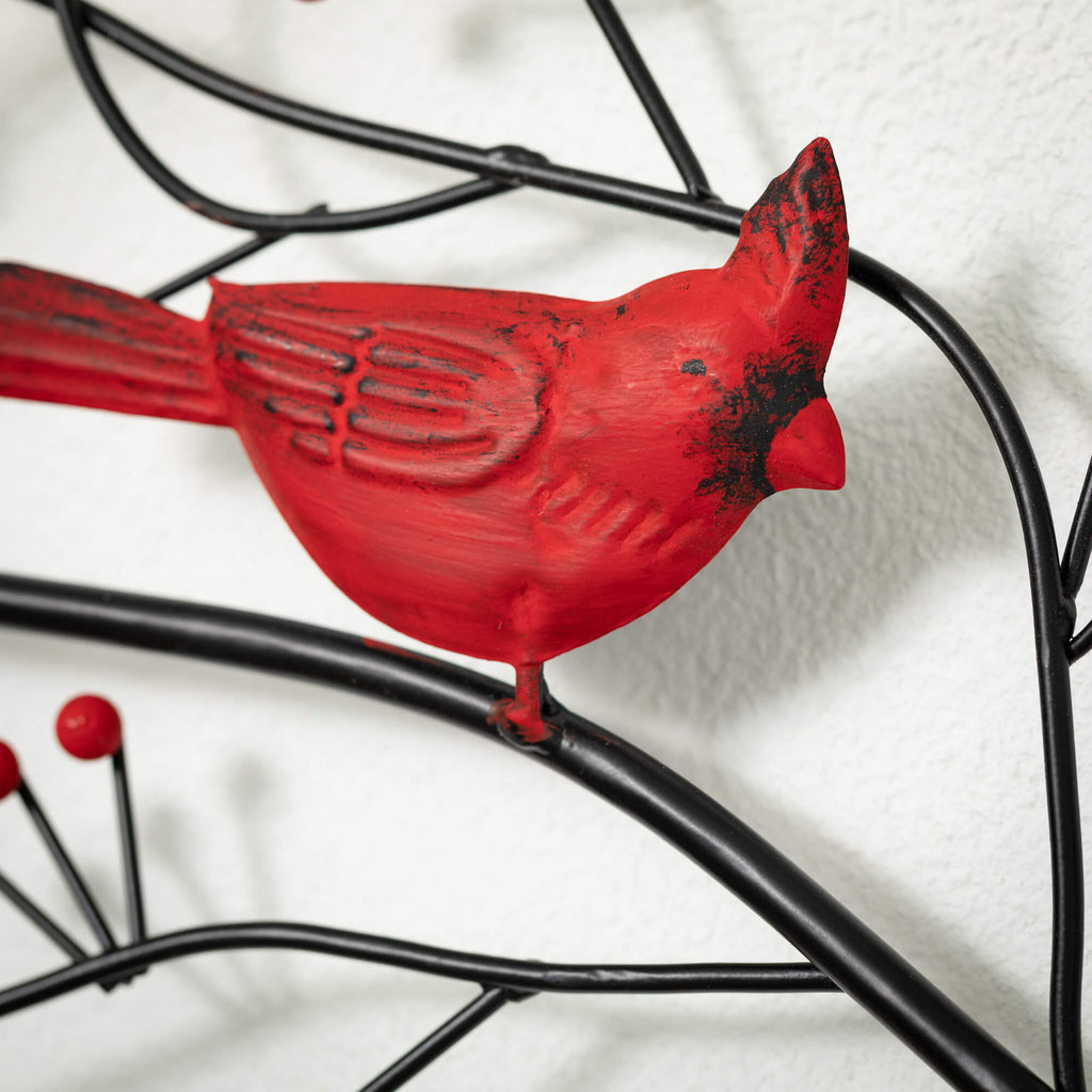 Metal Cardinal Wall Decor     