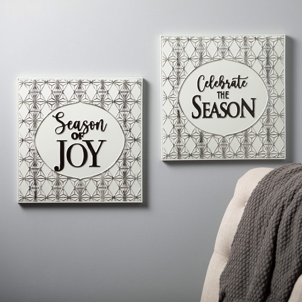 Joy Celebrate Wall Decor Set 2