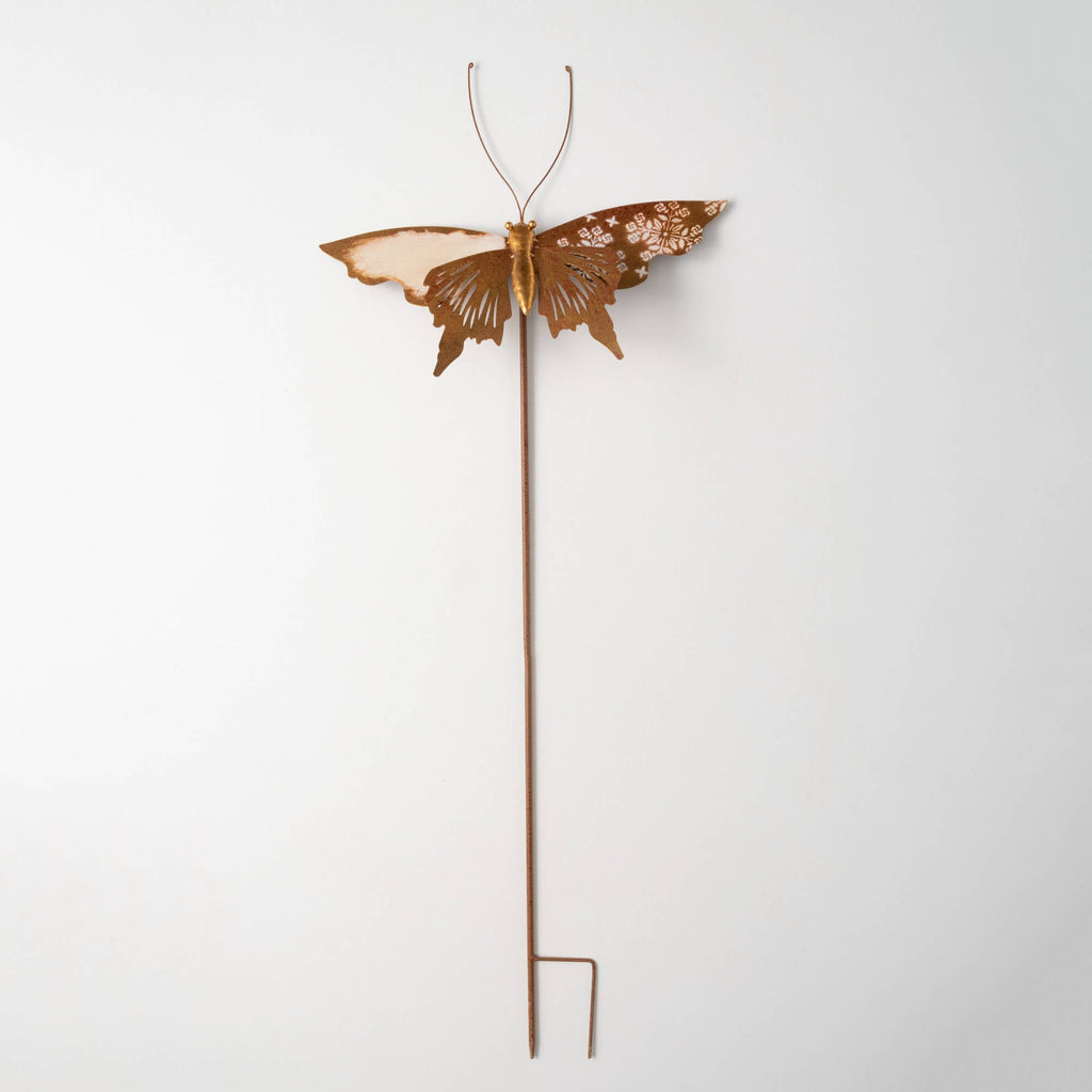 Copper Butterfly Garden Stake 