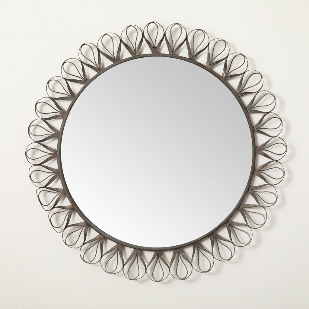 Metal Baroque Yard Wall Mirror