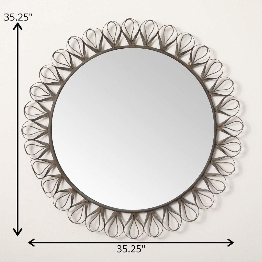 Metal Baroque Yard Wall Mirror