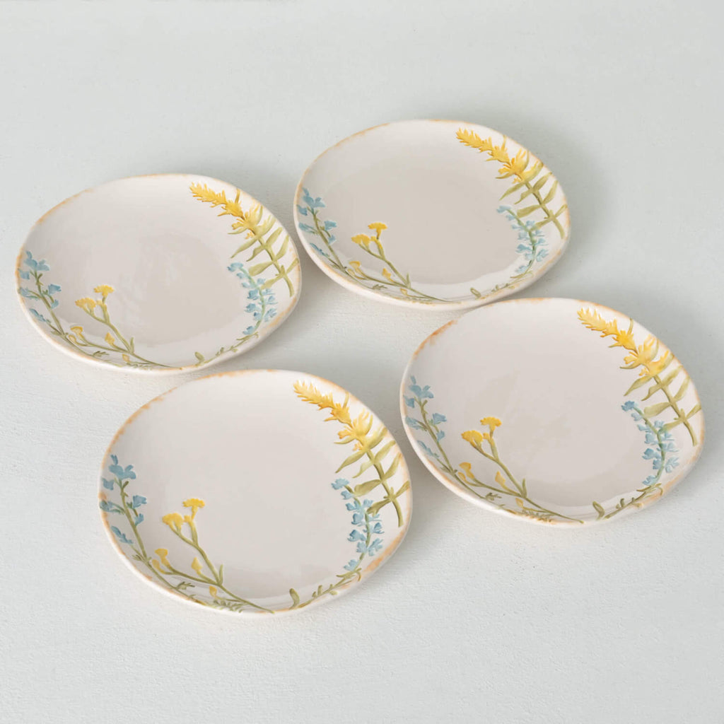 Herb Imprinted Snack Plates   