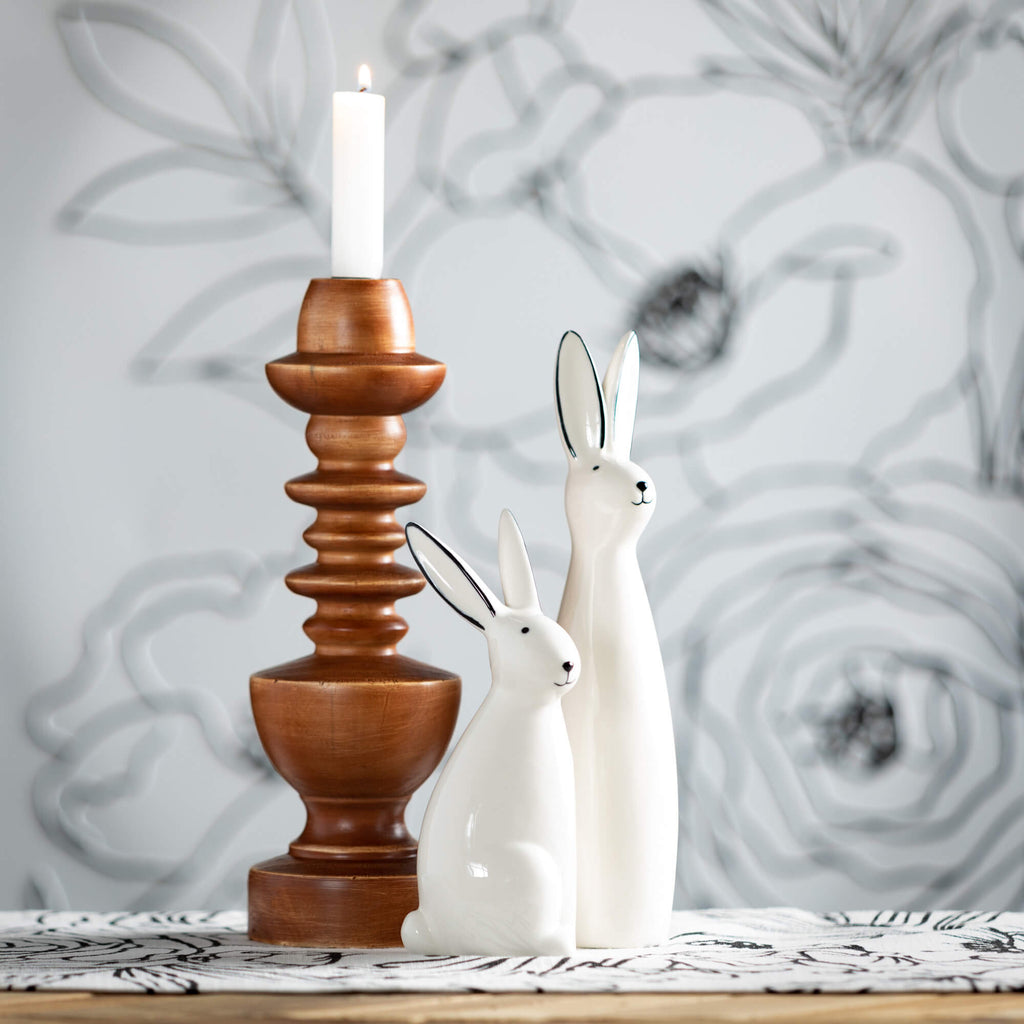 Abstract Porcelain Bunny Set 2