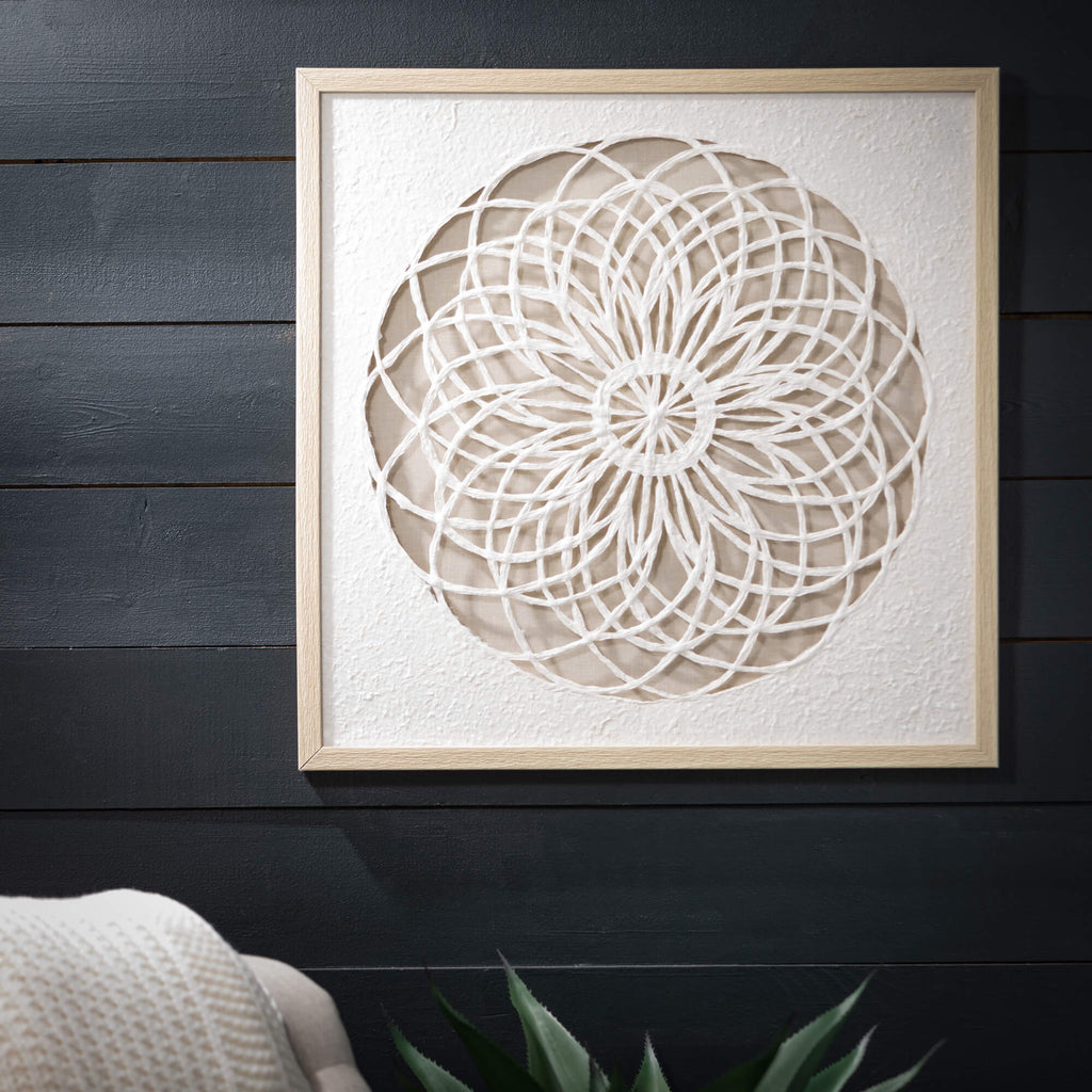 Woven Paper Mandala Wall Decor