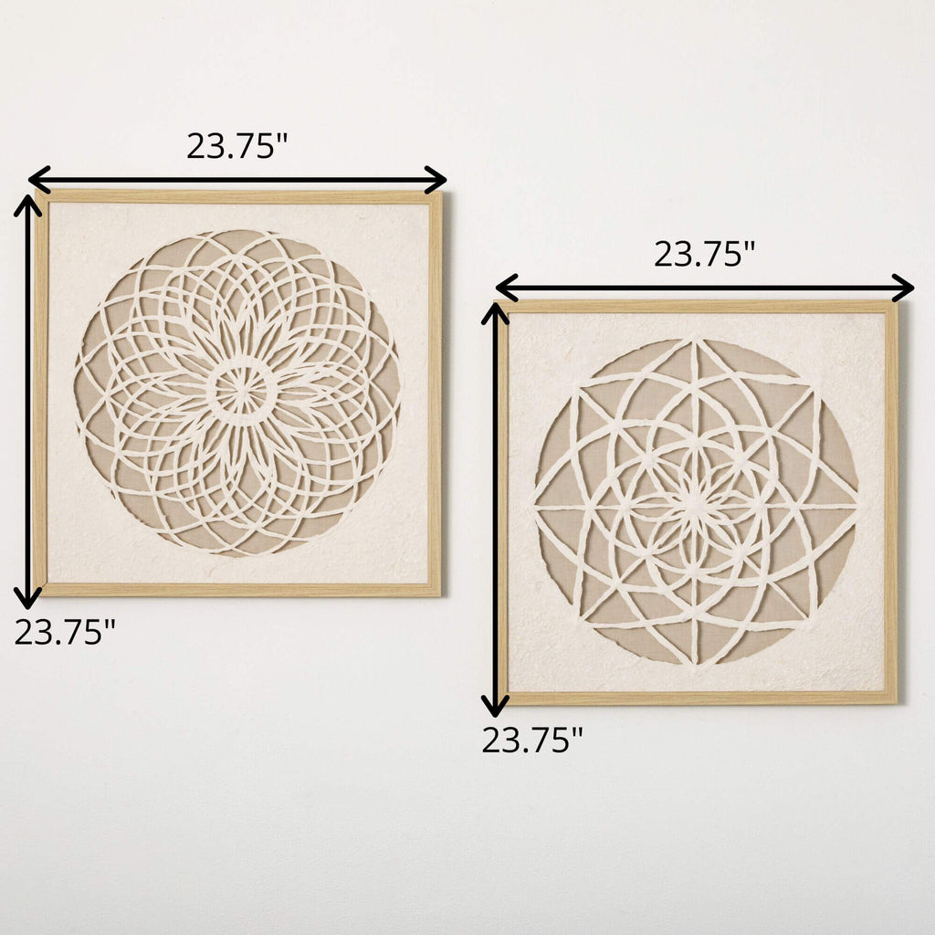 Woven Paper Mandala Wall Decor