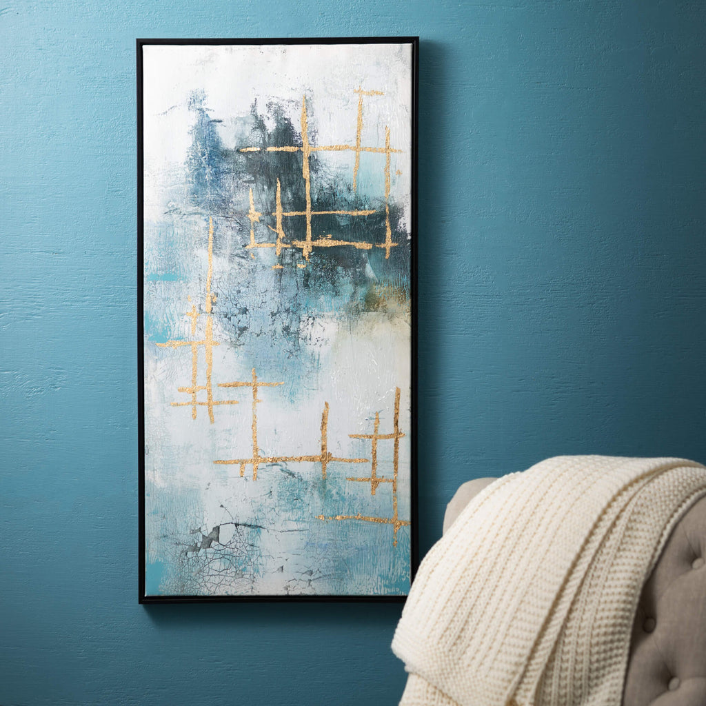 Contemporary Blue Wall Art Set