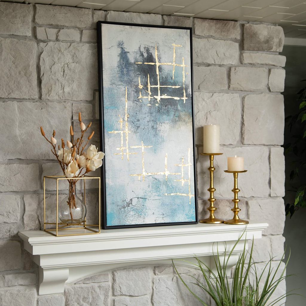 Contemporary Blue Wall Art Set