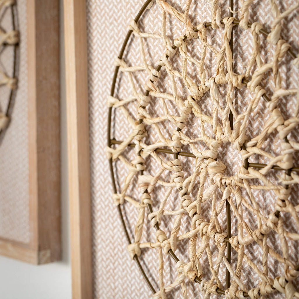 Boho Woven Mandala Wall Decor 