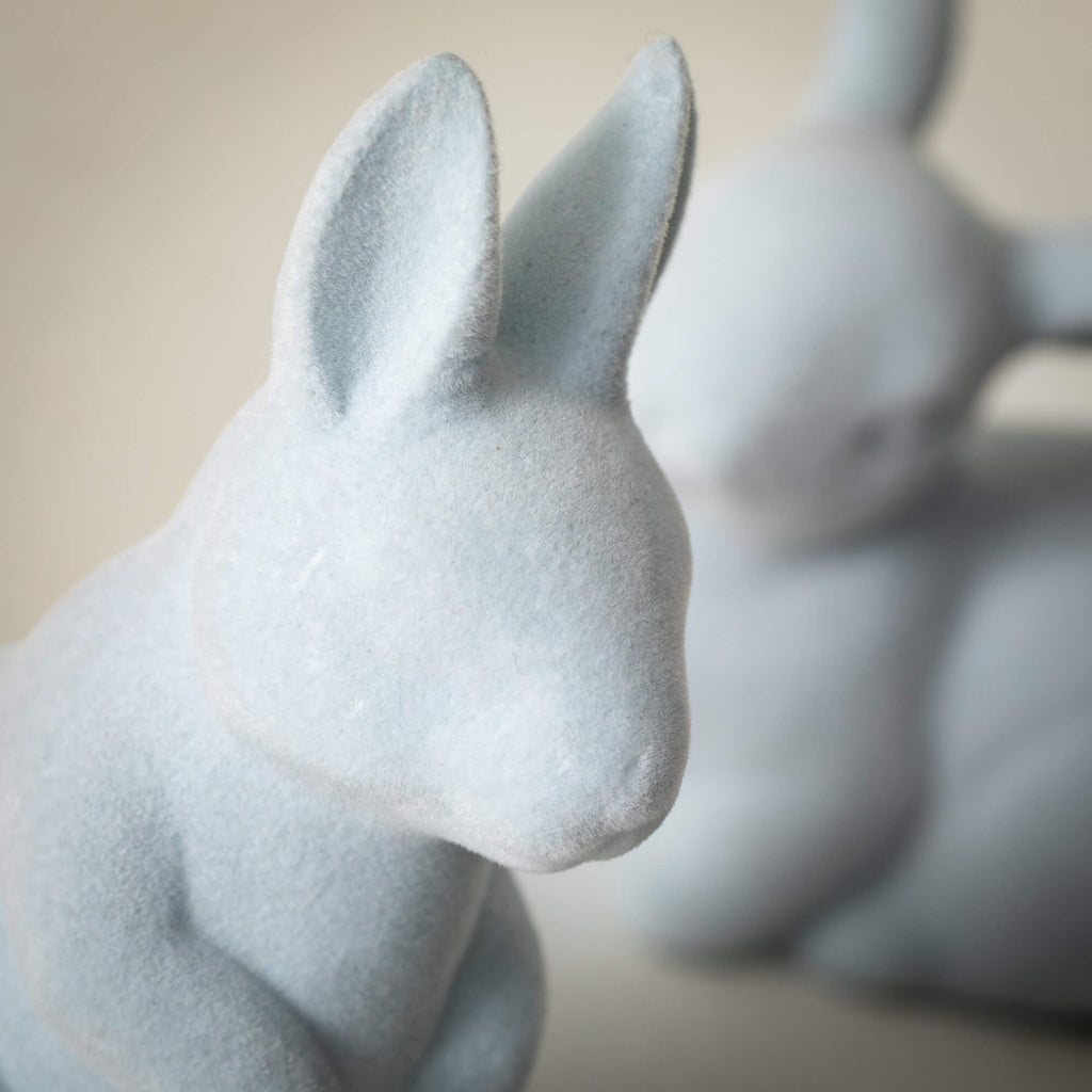 Baby Blue Bunny Figurine Set  