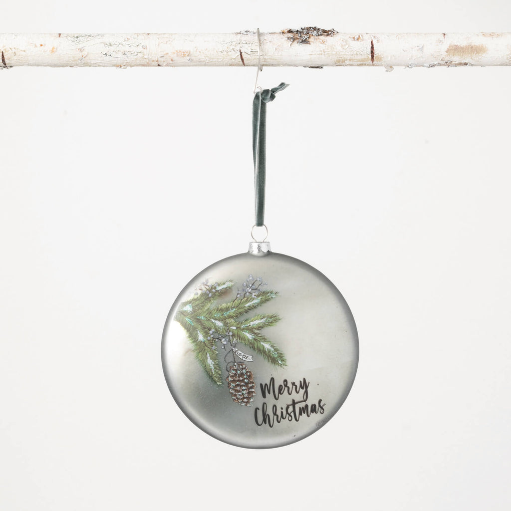 Merry Christmas Disc Ornament 