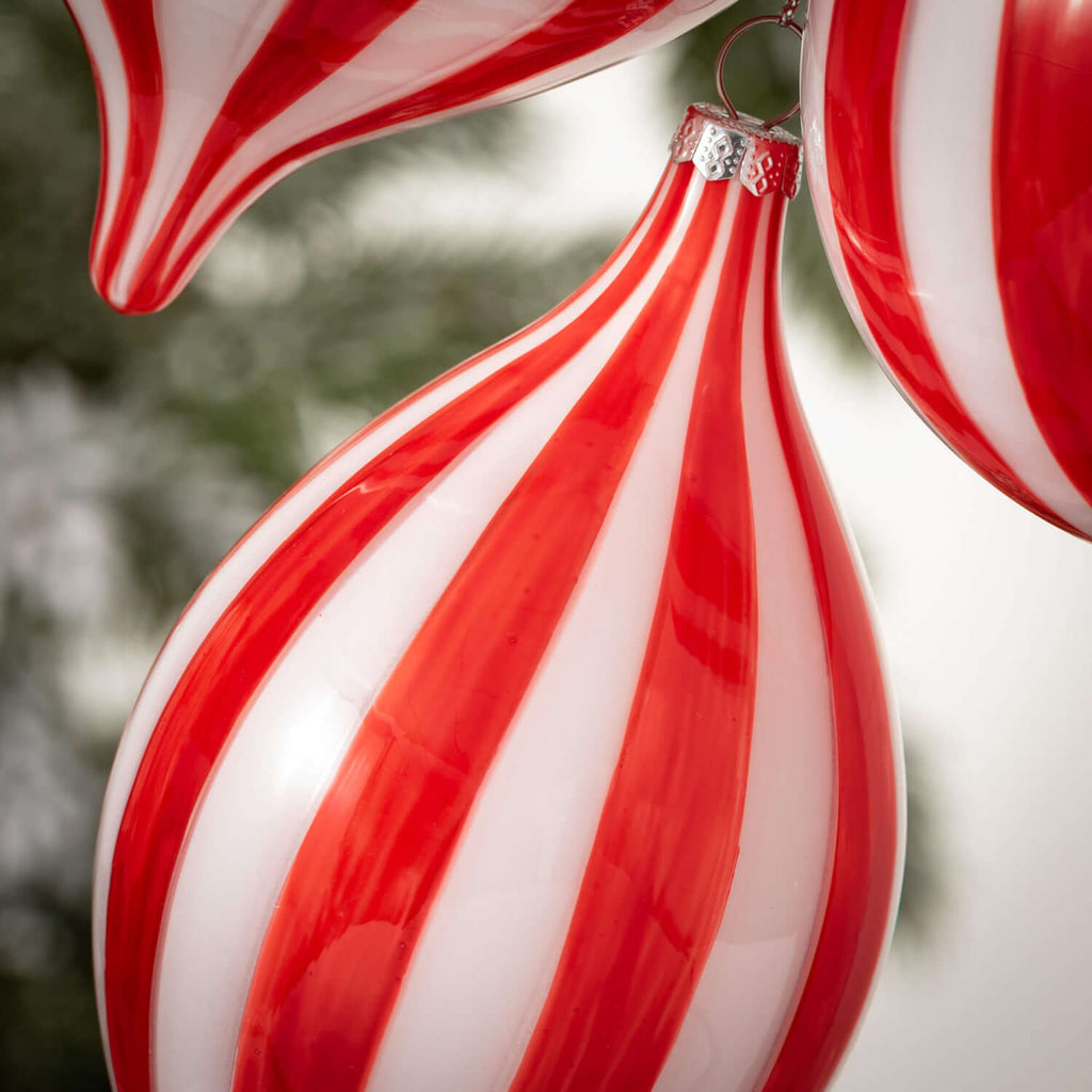 Candy Cane Striped Ornaments 3