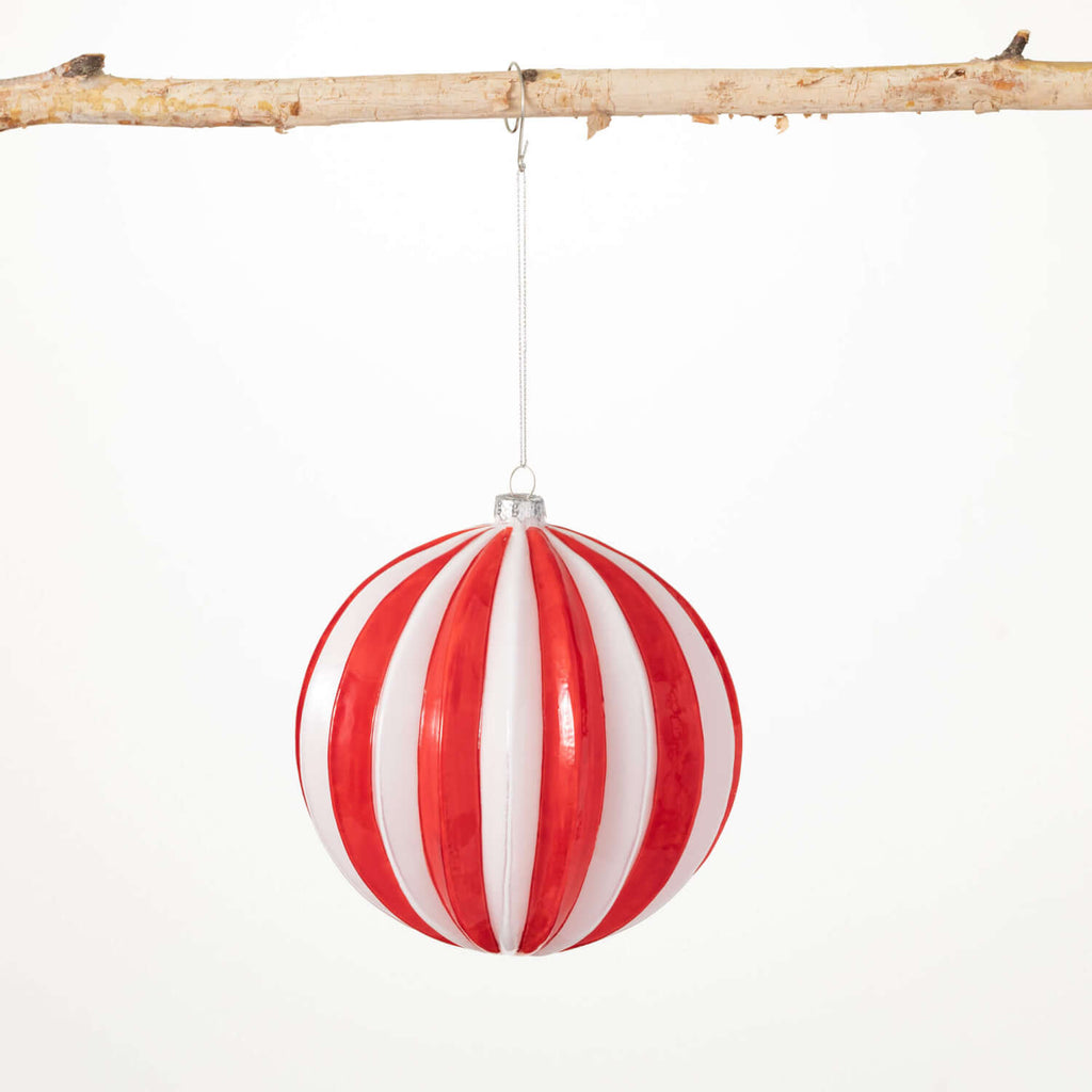 Candy Cane Striped Ornament   