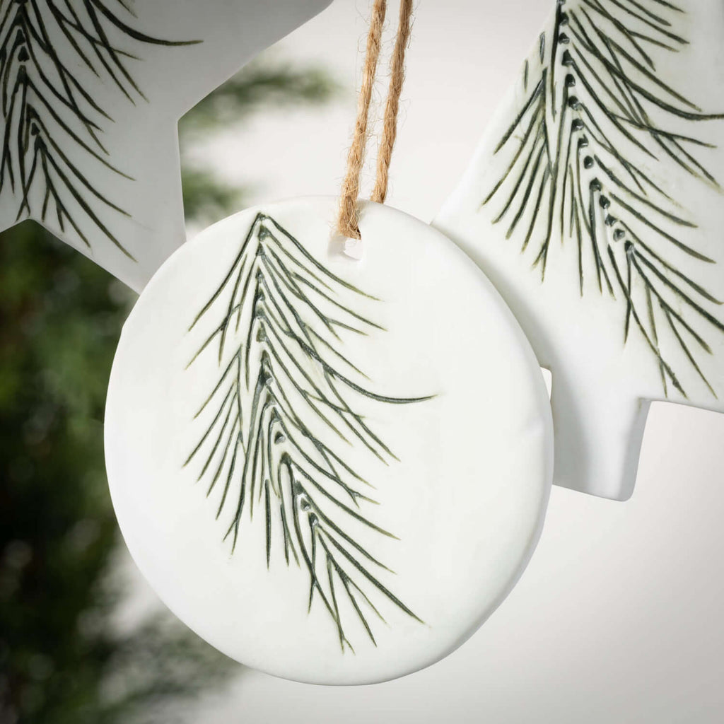 Pine Icon Ornament Set Of 3   