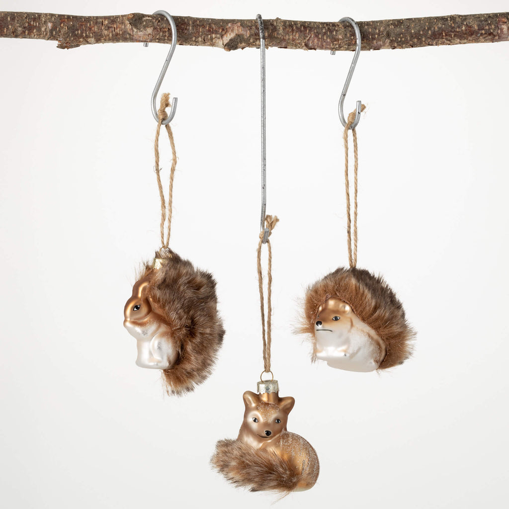 Woodland Animal Ornament Set 3