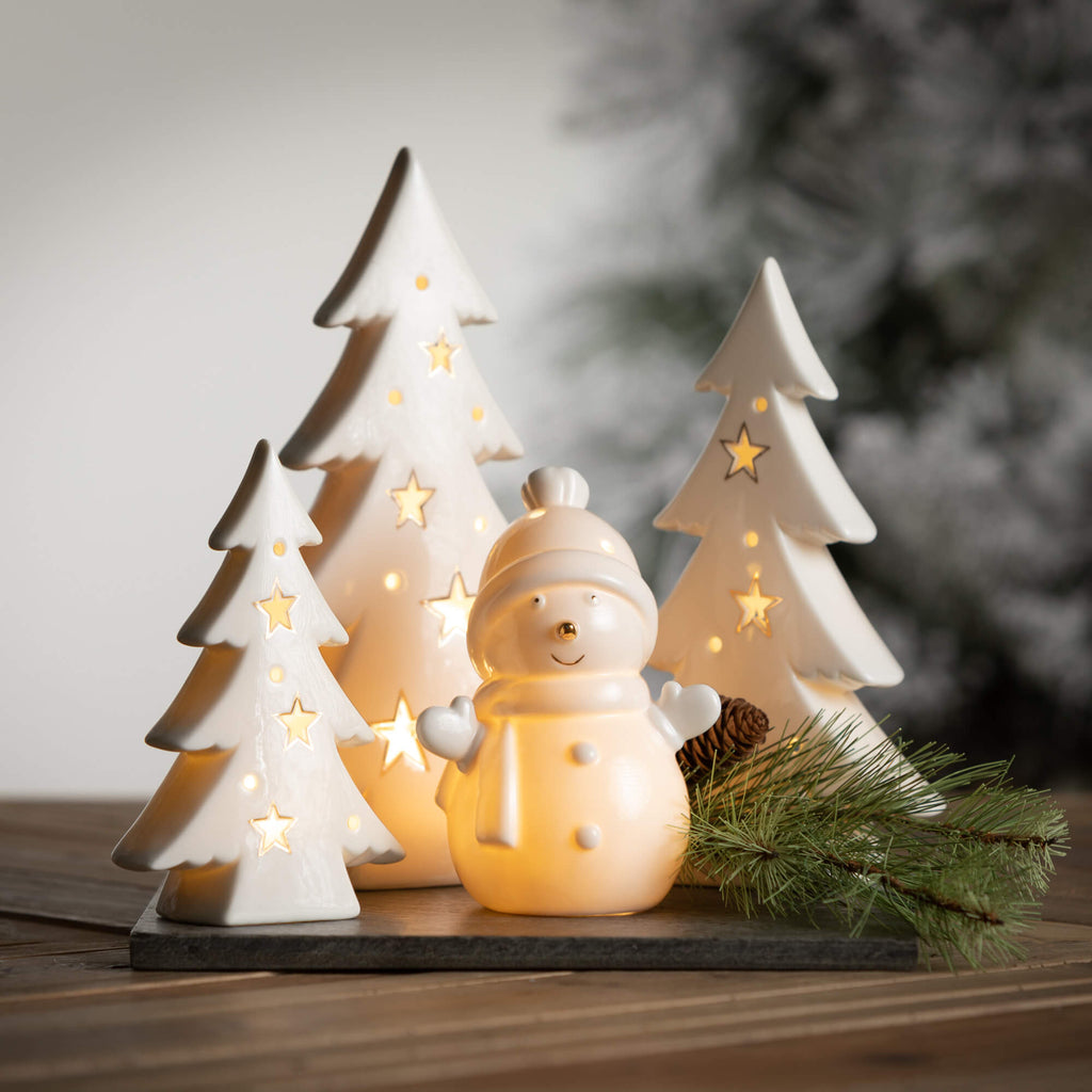 Led Porcelain Star Fir Trees 3