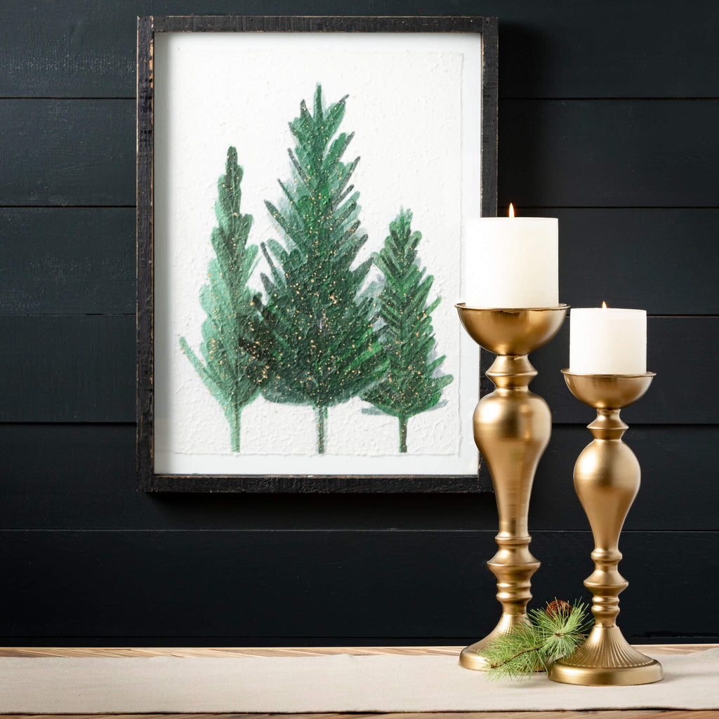 Pine Tree Watercolor Wall Art 